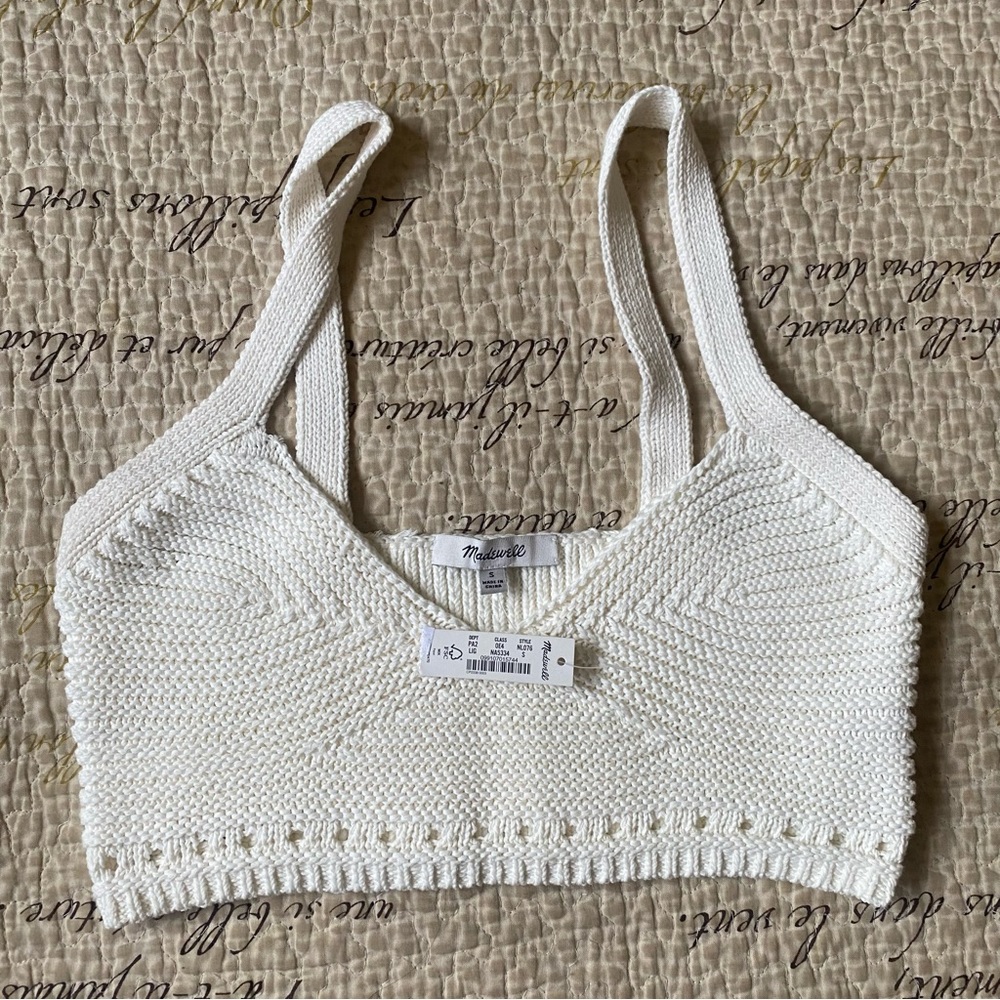 Madewell Crochet Sweater Bralette
